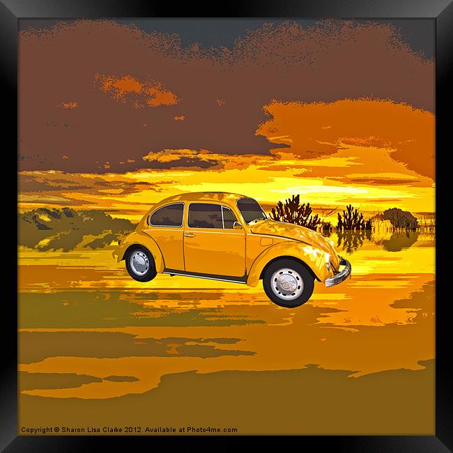 Sunset Drive Framed Print by Sharon Lisa Clarke