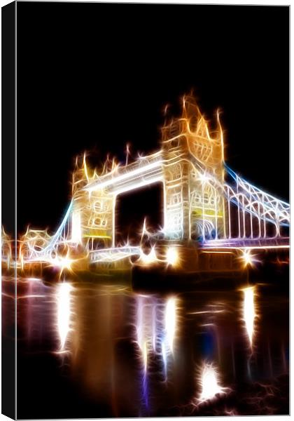 Tower Bridge Abstract Canvas Print by Phil Clements