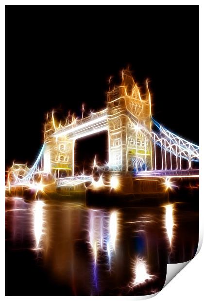 Tower Bridge Abstract Print by Phil Clements