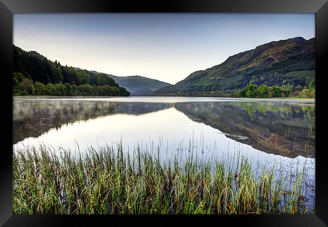 Loch Lubnaig Reflections Framed Print by Sam Smith