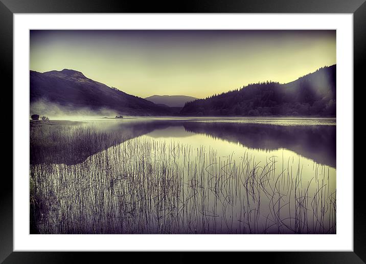 Loch Lubnaig Toned Framed Mounted Print by Sam Smith