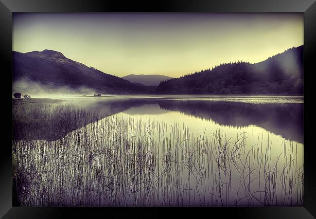 Loch Lubnaig Toned Framed Print by Sam Smith