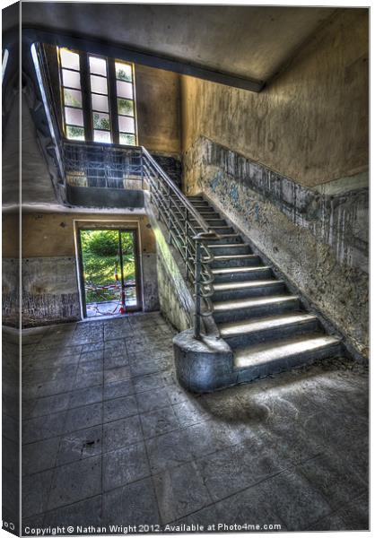Canteen steps Canvas Print by Nathan Wright