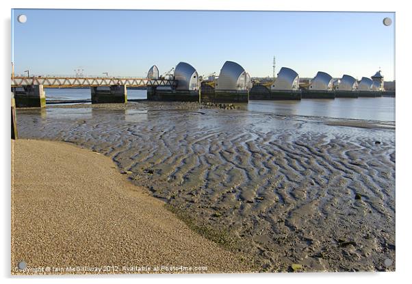 Thames Barrier Acrylic by Iain McGillivray