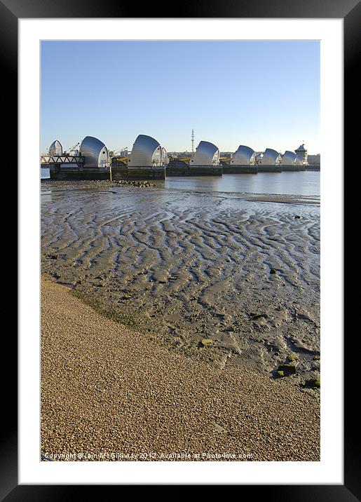 Thames Barrier Framed Mounted Print by Iain McGillivray