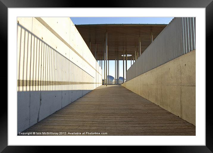Thames Barrier Park Framed Mounted Print by Iain McGillivray