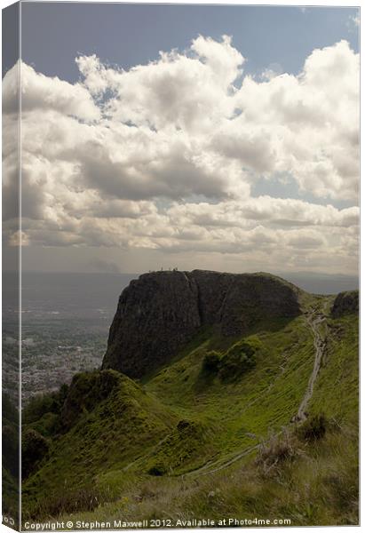 Napoleons Nose - Cavehill Canvas Print by Stephen Maxwell