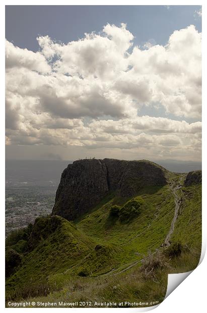 Napoleons Nose - Cavehill Print by Stephen Maxwell