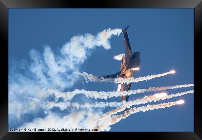 F16 Countermeasures 2 Framed Print by Oxon Images