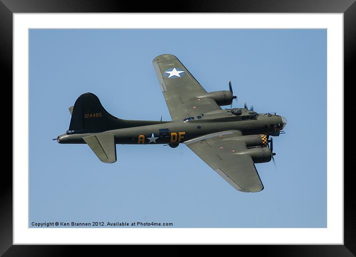Memphis Belle B17 Bomber Framed Mounted Print by Oxon Images