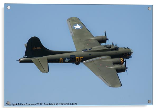 Memphis Belle B17 Bomber Acrylic by Oxon Images
