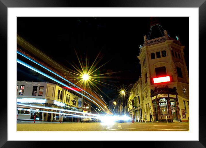 Victorian Theatre and Light Trails Framed Mounted Print by Paul Gordon