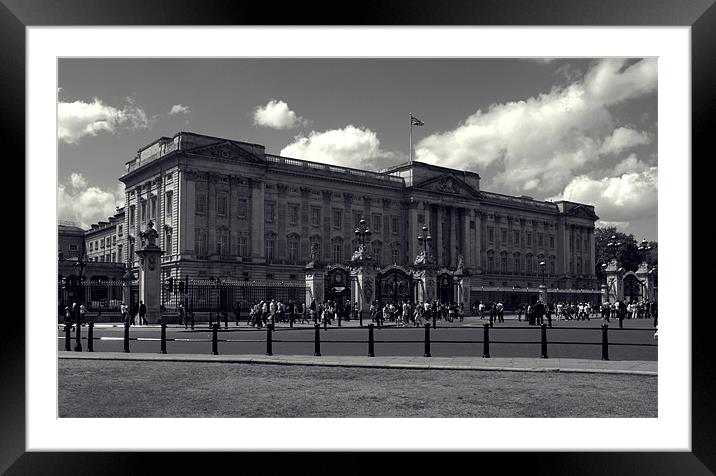 Buckingham Palace Framed Mounted Print by Sharon Lisa Clarke