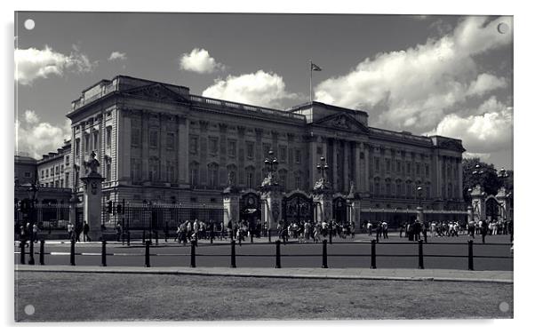 Buckingham Palace Acrylic by Sharon Lisa Clarke