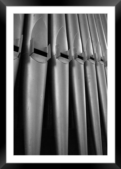 Church Organ Pipes Framed Mounted Print by Adrian Wilkins