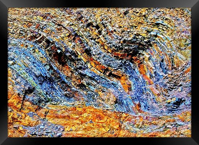 Colour of Rock Framed Print by Mike Gorton