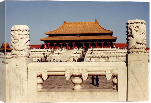 Forbidden City Beijing China Canvas Print by David French