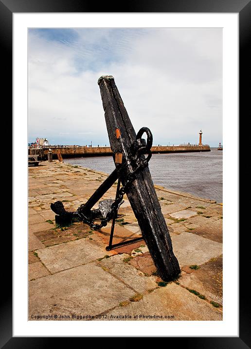 Anchor. Framed Mounted Print by John Biggadike