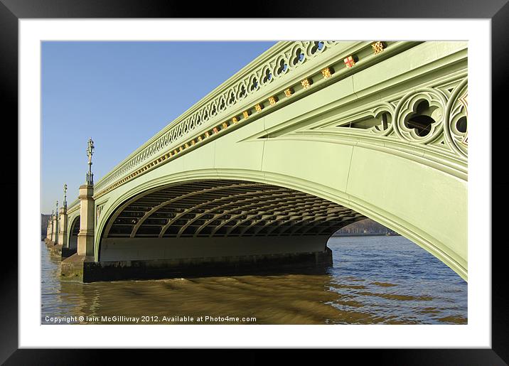 Westminster Bridge Framed Mounted Print by Iain McGillivray