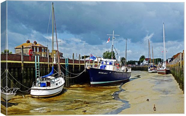 Low Tide at Rye Canvas Print by Tony Murtagh