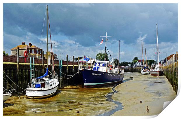 Low Tide at Rye Print by Tony Murtagh