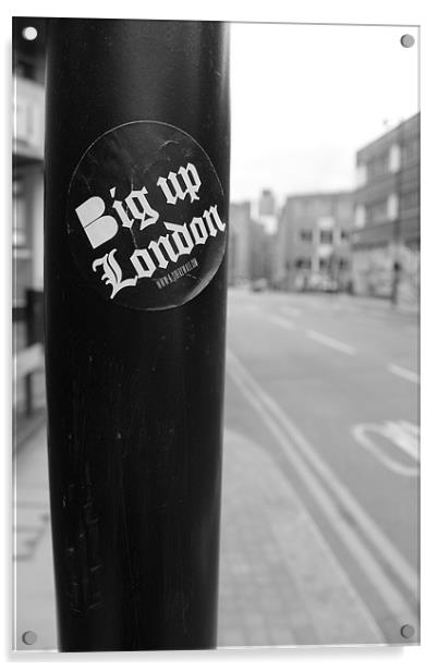 London Sticker Acrylic by Adrian Wilkins