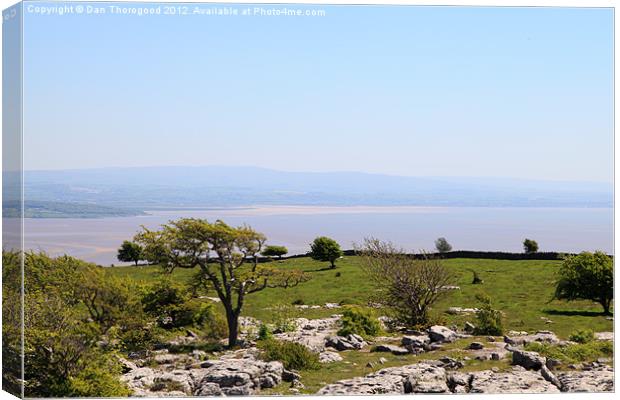 View over Morecambe Bay Canvas Print by Dan Thorogood