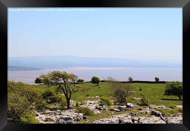 View over Morecambe Bay Framed Print by Dan Thorogood