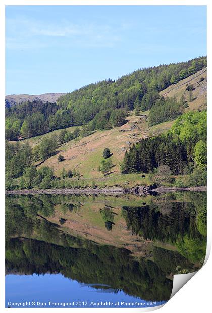 Reflections on Thirlmere Print by Dan Thorogood