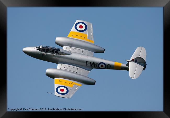 Gloster Meteor T7 WA591 Framed Print by Oxon Images