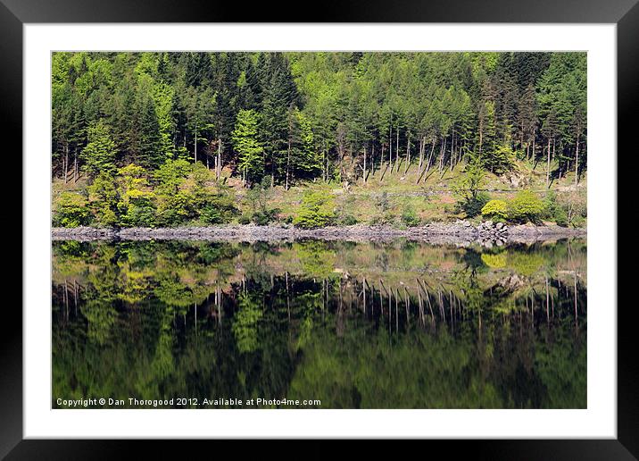 Reflections on Thirlmere Framed Mounted Print by Dan Thorogood