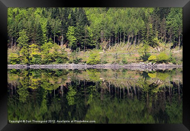 Reflections on Thirlmere Framed Print by Dan Thorogood