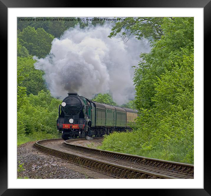 Lord Nelson - The Watercress Line Framed Mounted Print by Colin Williams Photography