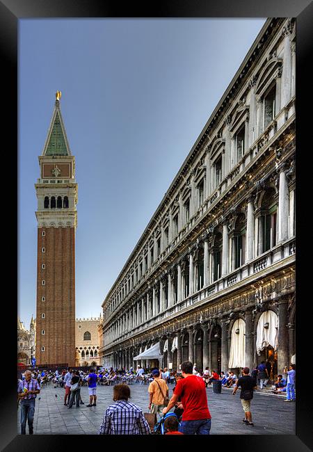 St Marks Basilica and Procuratie Nuove Framed Print by Tom Gomez