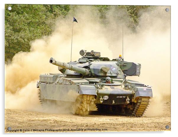 Dusty Chieftan Tank Acrylic by Colin Williams Photography