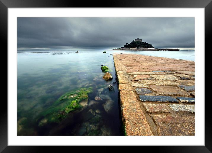 St Michaels Mount Framed Mounted Print by James Gilpin