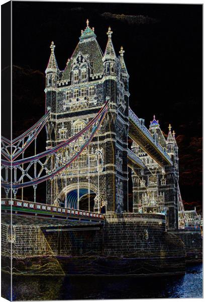 Tower Bridge art Canvas Print by David Pyatt