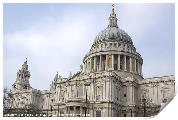 Saint Paul's Cathedral Print by Iain McGillivray