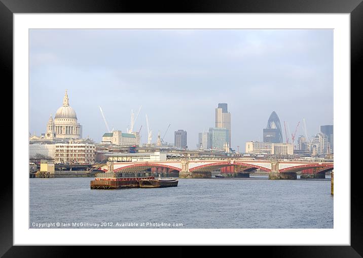 London Skyline Framed Mounted Print by Iain McGillivray