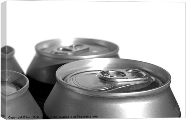 Drink Cans Canvas Print by Iain McGillivray