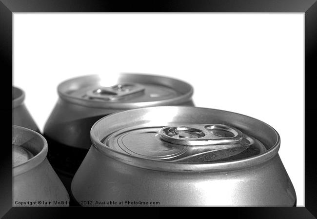 Drink Cans Framed Print by Iain McGillivray