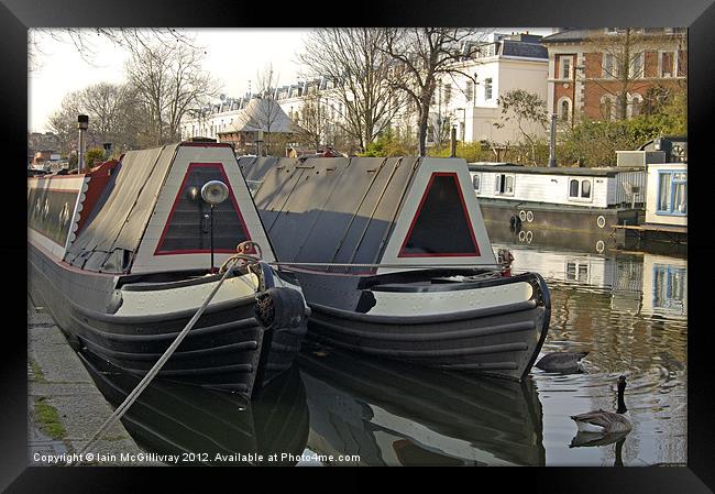 Canal Boats Framed Print by Iain McGillivray