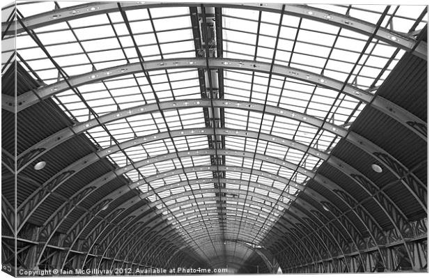 Paddington Station Roof Canvas Print by Iain McGillivray