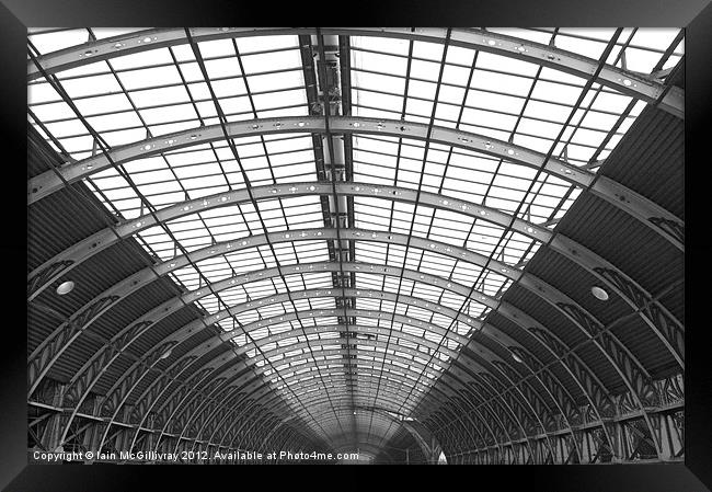 Paddington Station Roof Framed Print by Iain McGillivray