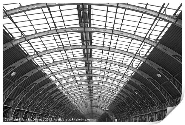 Paddington Station Roof Print by Iain McGillivray