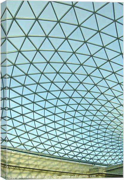 British Museum Roof Canvas Print by Iain McGillivray