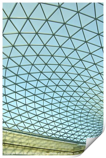 British Museum Roof Print by Iain McGillivray