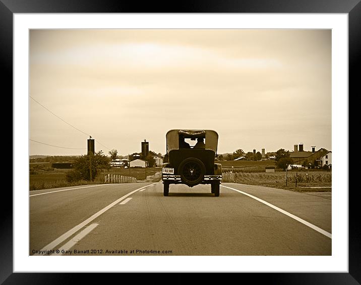 One Old Car Framed Mounted Print by Gary Barratt