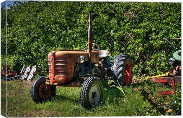 Scilly Tractor Canvas Print by David Wilkins
