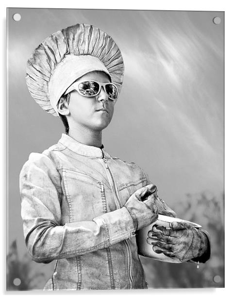 The Silver Chef Acrylic by Dennis Gay